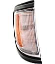 Driver and Passenger Side Corner Lights, With Bulb, With Black Trim