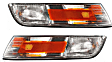 Driver and Passenger Side Corner Lights, Without Bulb, With Side Marker Light