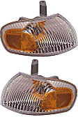 Front, Driver and Passenger Side Turn Signal Light, With bulb(s)