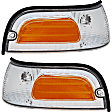 Driver and Passenger Side Halogen Corner Light, Without bulb(s), Sedan