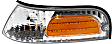 Driver and Passenger Side Halogen Corner Light, Without bulb(s), Sedan