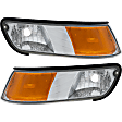 Driver and Passenger Side Halogen Corner Light, Without bulb(s)