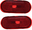 Side Marker - Rear, Driver and Passenger Side, Lens and Housing, Without Turbo S Model (2-4)
