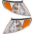 Driver and Passenger Side Halogen Corner Light, With bulb(s)