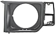 Driver and Passenger Side Headlight Door Headlight Door, Black