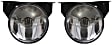 Front, Driver and Passenger Side Fog Lights, With Bulb(s), Halogen, With Mounting Bracket