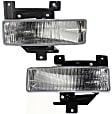 Front, Driver and Passenger Side Fog Lights, With Bulb(s), Halogen