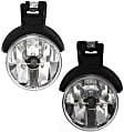 Front, Driver and Passenger Side Fog Lights, With Bulb(s), Halogen