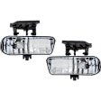 Front, Driver and Passenger Side Fog Lights, With Bulb(s), Halogen