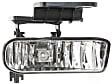 Front, Driver and Passenger Side Halogen Fog Lights, with Bulbs, Plastic Lens, Clear Lens, CAPA Certified
