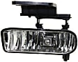 Front, Driver and Passenger Side Halogen Fog Lights, with Bulbs, Plastic Lens, Clear Lens, CAPA Certified