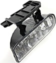 Front, Driver and Passenger Side Halogen Fog Lights, with Bulbs, Plastic Lens, Clear Lens, CAPA Certified