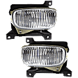 Front, Driver and Passenger Side Fog Lights, With Bulb(s), Halogen, For Models With Steel Bumper