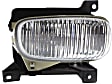Front, Driver and Passenger Side Fog Lights, With Bulb(s), Halogen, For Models With Steel Bumper
