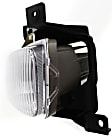 Front, Driver and Passenger Side Fog Lights, With Bulb(s), Halogen, For Models With Steel Bumper