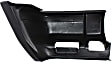 Front, Driver and Passenger Side Bumper End, Textured Plastic