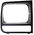 Driver and Passenger Side Headlight Door Headlight Door, Black
