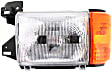 1990 Ford F-350 - Driver and Passenger Side Halogen Headlight, With bulb(s), OE Replacement