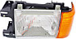 1990 Ford F-350 - Driver and Passenger Side Halogen Headlight, With bulb(s), OE Replacement