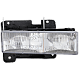 1988-1999 Chevrolet C1500 - Driver and Passenger Side Halogen Headlight, With bulb(s), OE Replacement