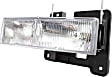 1992-1999 GMC C2500 Suburban - Driver and Passenger Side Halogen Headlight, With bulb(s), OE Replacement, CAPA Certified