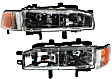 1992 Honda Accord - Driver and Passenger Side Halogen Headlight, With bulb(s), OE Replacement