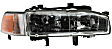 1992 Honda Accord - Driver and Passenger Side Halogen Headlight, With bulb(s), OE Replacement