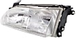 Driver and Passenger Side Halogen Headlight, With bulb(s), OE Replacement