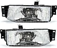 Driver and Passenger Side Halogen Headlight, With bulb(s), OE Replacement