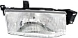 Driver and Passenger Side Halogen Headlight, With bulb(s), OE Replacement