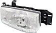 Driver and Passenger Side Halogen Headlight, With bulb(s), OE Replacement