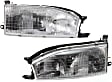 Driver and Passenger Side Headlights, with Bulbs, Halogen, USA Built Vehicle