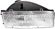 1989-1995 Plymouth Acclaim - Driver and Passenger Side Halogen Headlight, With bulb(s), OE Replacement