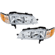 1994 Honda Accord - Driver and Passenger Side Halogen Headlight, With bulb(s), OE Replacement