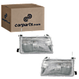 Driver and Passenger Side Halogen Headlight, With bulb(s), OE Replacement