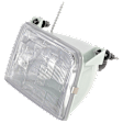 Driver and Passenger Side Halogen Headlight, With bulb(s), OE Replacement