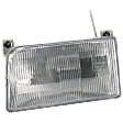 Driver and Passenger Side Halogen Headlight, With bulb(s), OE Replacement