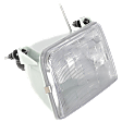 Driver and Passenger Side Halogen Headlight, With bulb(s), OE Replacement