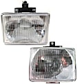 Driver and Passenger Side Halogen Headlight, With bulb(s), OE Replacement