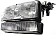 Driver and Passenger Side Halogen Headlight, With bulb(s), OE Replacement