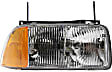 Driver and Passenger Side Halogen Headlight, With bulb(s), OE Replacement