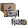 1994-2002 Dodge Ram 1500 - Driver and Passenger Side Halogen Headlight, With bulb(s), OE Replacement