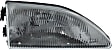 Driver and Passenger Side Halogen Headlight, With bulb(s), OE Replacement