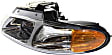 Driver and Passenger Side Headlights, with Bulbs, Halogen, For Models without Quad Lights