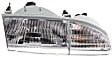 1995 Ford Thunderbird - Driver and Passenger Side Halogen Headlight, With bulb(s), OE Replacement