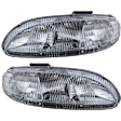 Driver and Passenger Side Halogen Headlight, With bulb(s), OE Replacement