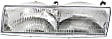 Driver and Passenger Side Halogen Headlight, With bulb(s), OE Replacement