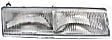 Driver and Passenger Side Halogen Headlight, With bulb(s), OE Replacement