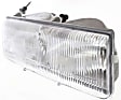 Driver and Passenger Side Halogen Headlight, With bulb(s), OE Replacement