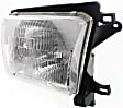 Driver and Passenger Side Halogen Headlight, With bulb(s), OE Replacement